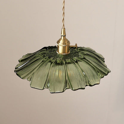 Classic Green Glass Pendant Lamp