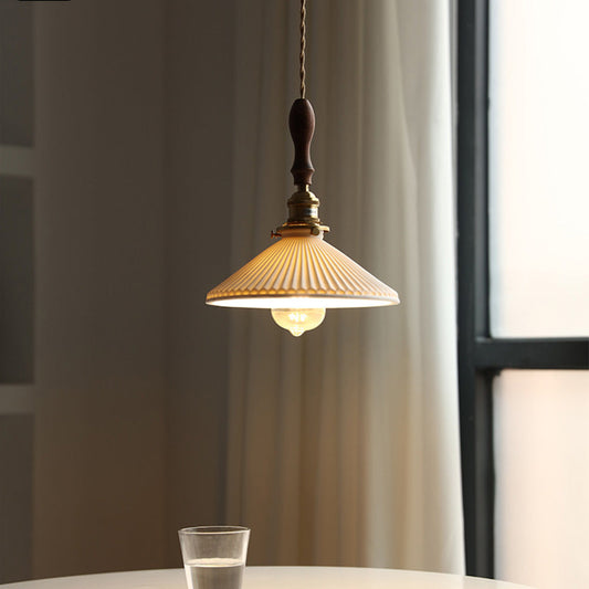 Vintage Style Ceramic Hanging Lamp For Home - Cofik