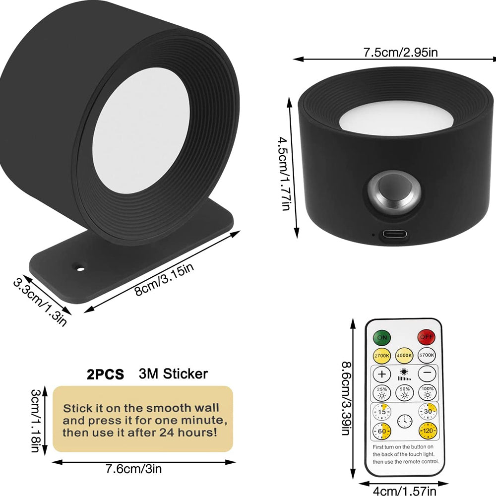 Compact Rotating LED Mini Wall Lamp