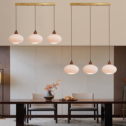Classic White Ceramic Pendant Dining Light