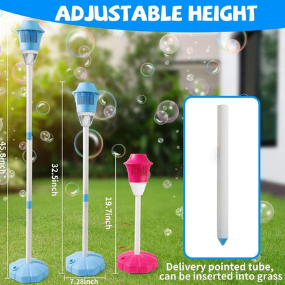Fun Kids Bubble Machine with Adjustable Height