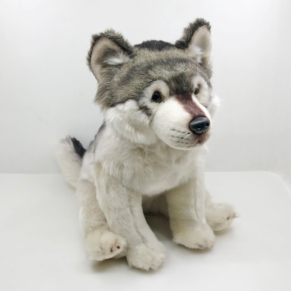 Cute Grey Wolf Stuffed Animal