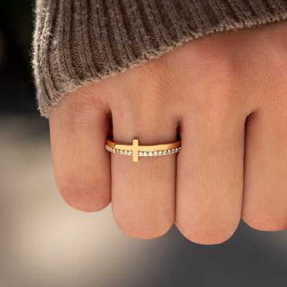 Motivational Never Give Up Signet Ring