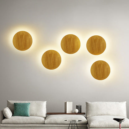 Slim Wooden LED Wall Light – Home Decor - Cofik