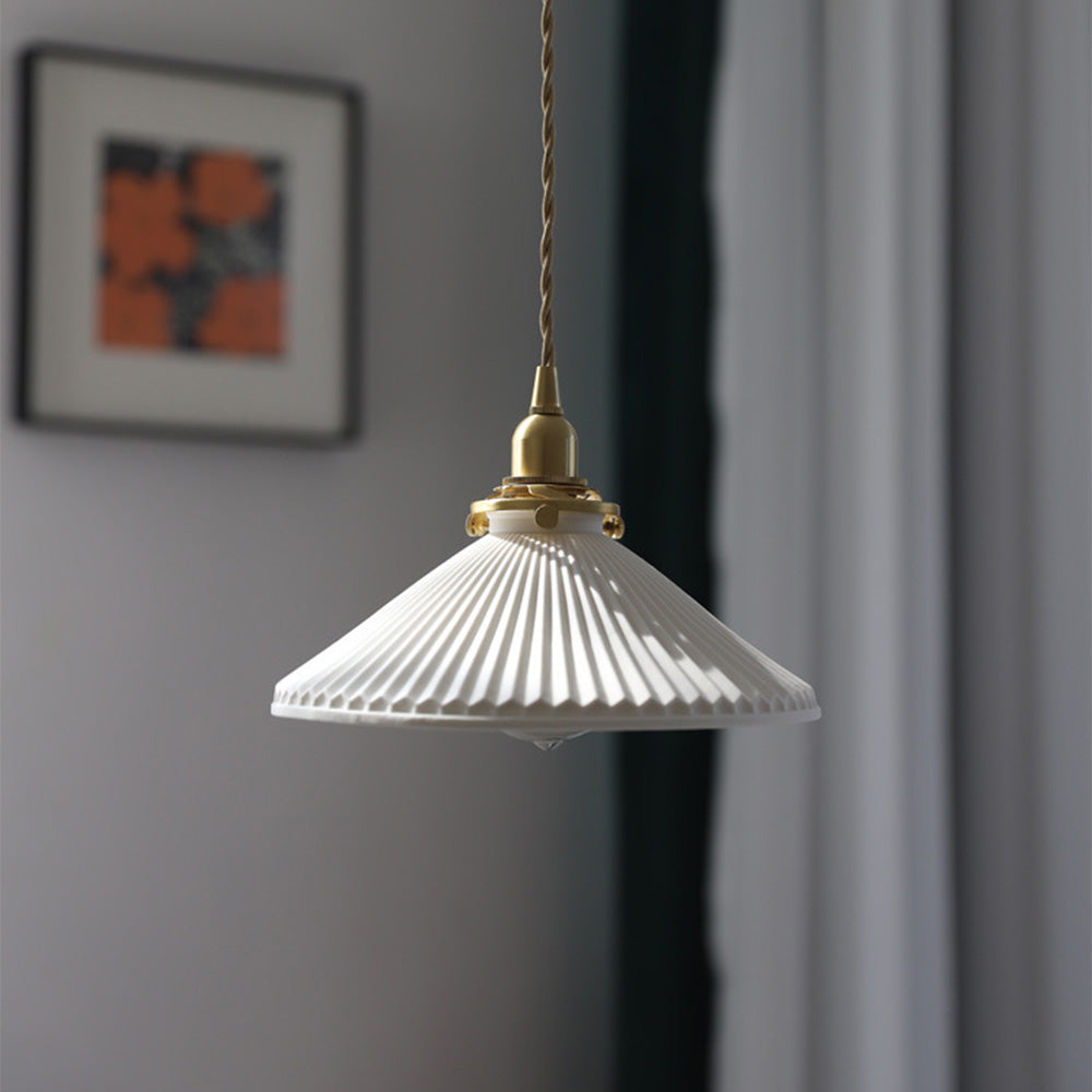 Vintage Style Ceramic Hanging Lamp For Home