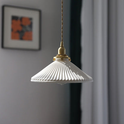 Vintage Style Ceramic Hanging Lamp For Home