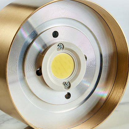 Compact LED Ceiling Lamp Copper Finish