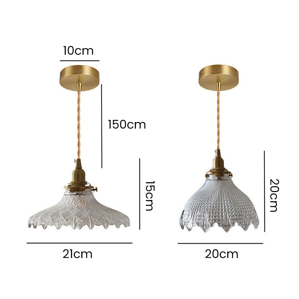 Retro Style Glass Pendant Lighting