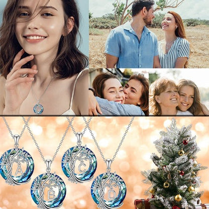 Nature Inspired Crystal Tree Necklace