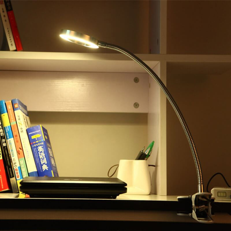 Compact Portable USB Clip On Desk Lamp