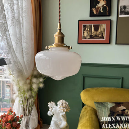 Vintage Style Glass Pendant Lighting Fixture