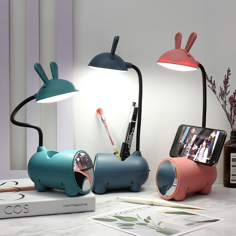 Compact LED Desk Lamp with USB Port and Pen Tray - Cofik
