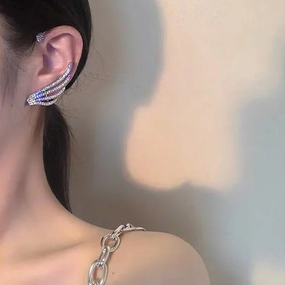 Delicate Feather Drop Earrings