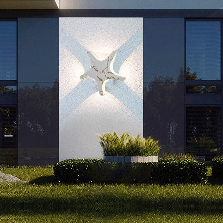 Modern Coastal Starfish LED Outdoor Wall Lamp