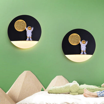 Modern Space Theme Round LED Wall Lamp