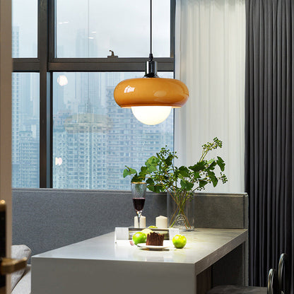 Modern Dome Shaped Glass Pendant Light