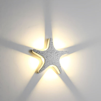 Modern Coastal Starfish LED Outdoor Wall Lamp