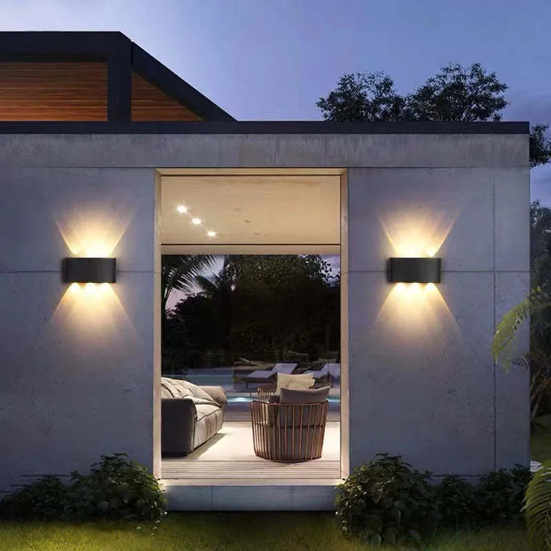 Slim Waterproof Outdoor LED Wall Light