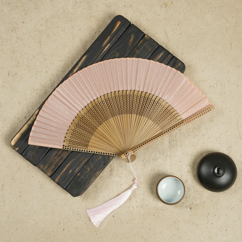 Natural Bamboo Silk Handheld Fan