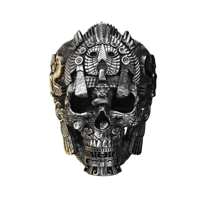 Men's Handcrafted Silver Skull Ring