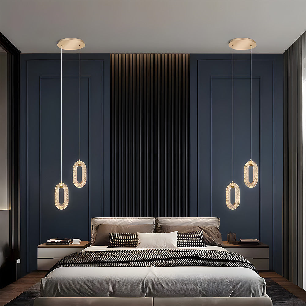 Contemporary Metal LED Hanging Light Fixture