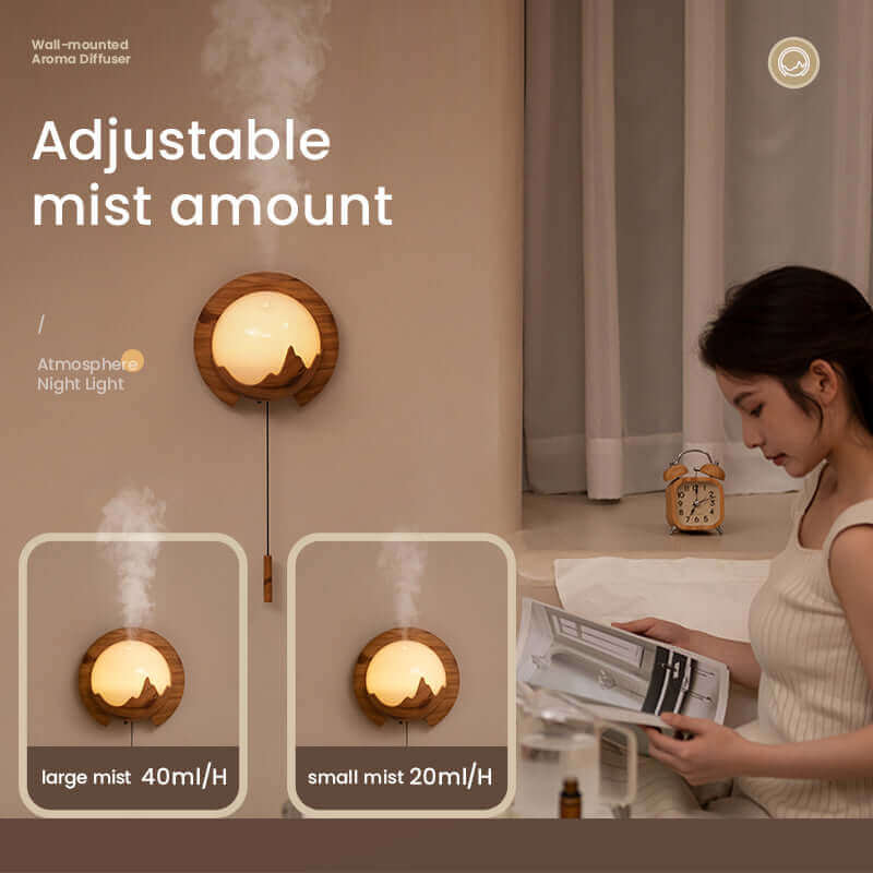 Compact LED Aroma Diffuser Night Lamp Humidifier