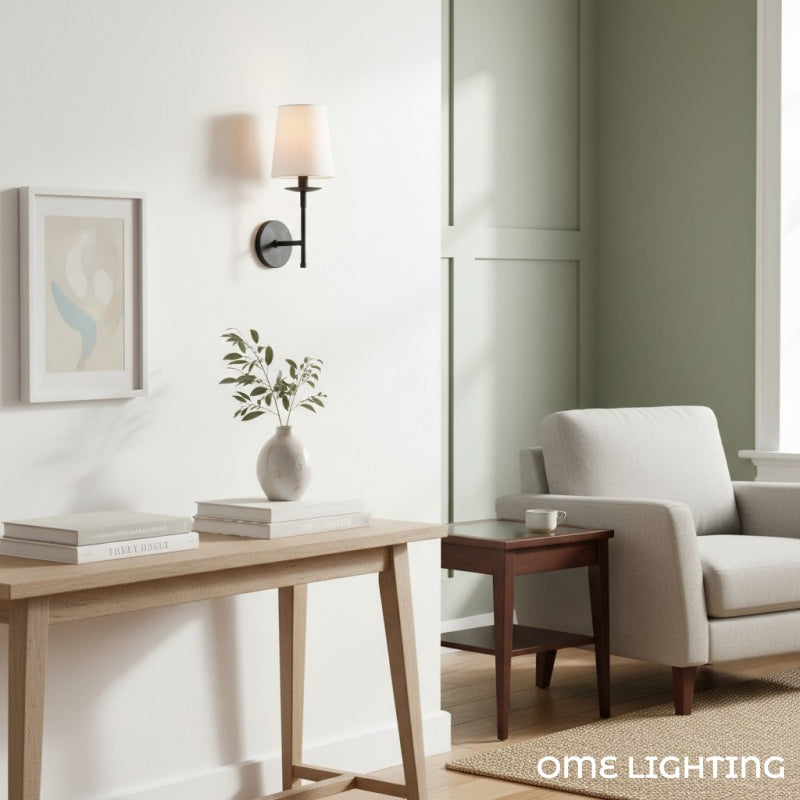 Rustic Metal Shade Wall Lamp