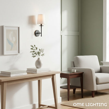 Rustic Metal Shade Wall Lamp