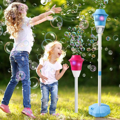 Fun Kids Bubble Machine with Adjustable Height