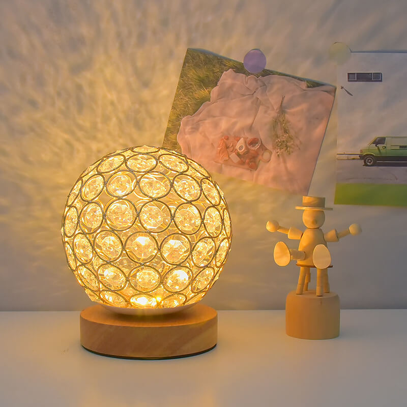 Sleek Compact Round LED Desk Lamp
