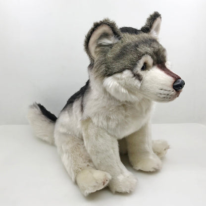 Cute Grey Wolf Stuffed Animal