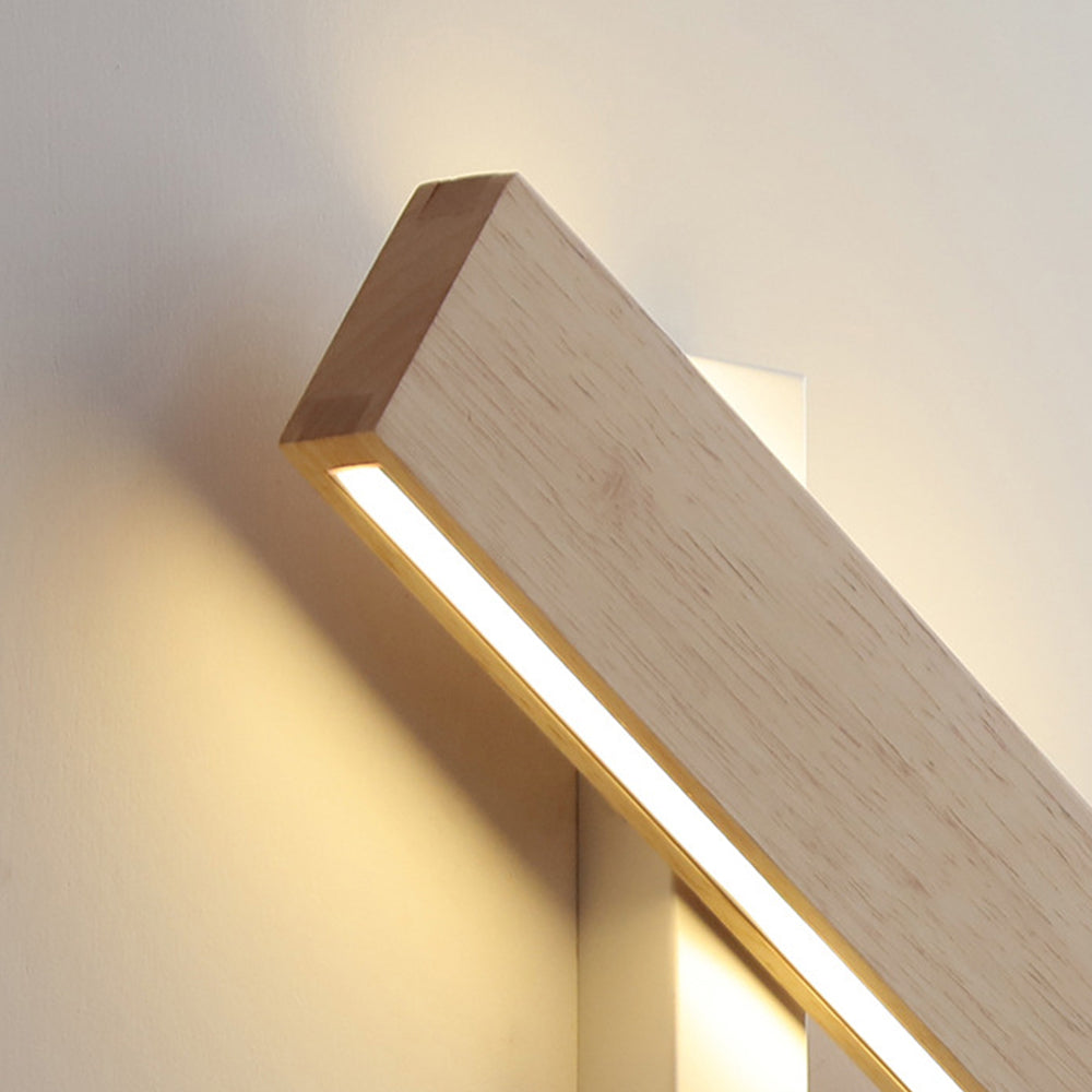 Adjustable Wood LED Wall Light