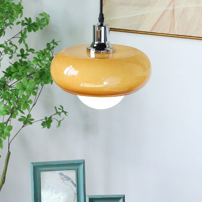 Modern Dome Shaped Glass Pendant Light