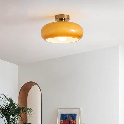 Sleek Glass Copper Pendant Light Fixture