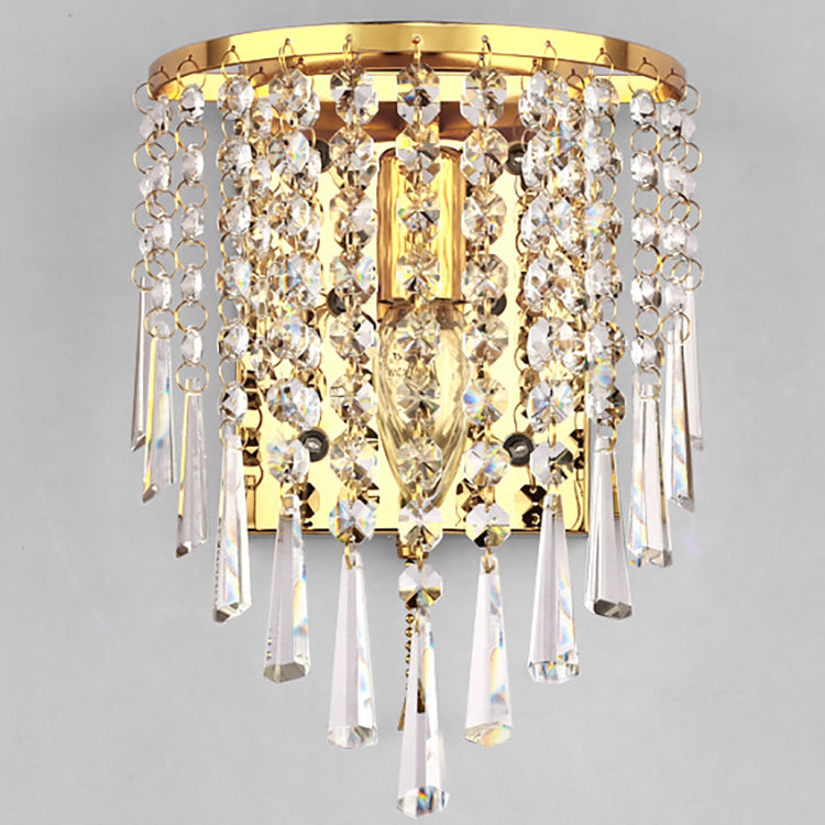Elegant Crystal Stainless Steel Wall Lamp
