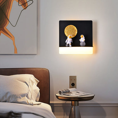 Modern Space Theme Round LED Wall Lamp