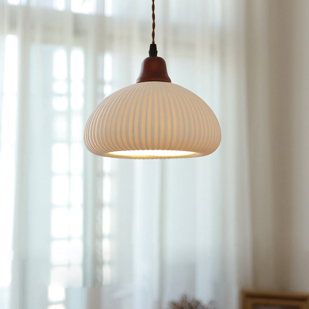 Classic White Ceramic Pendant Dining Light