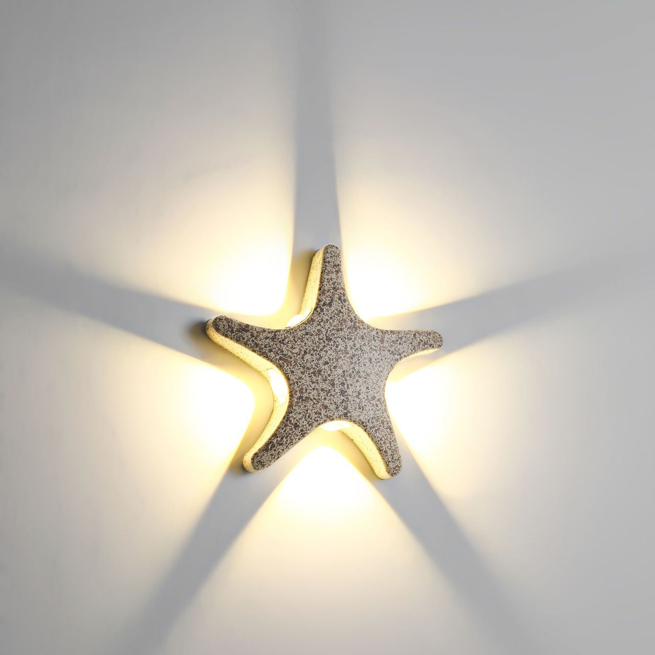 Modern Coastal Starfish LED Outdoor Wall Lamp