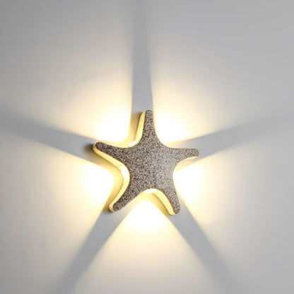 Modern Coastal Starfish LED Outdoor Wall Lamp