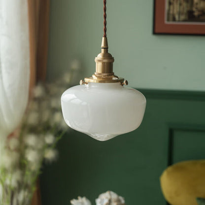 Vintage Style Glass Pendant Lighting Fixture