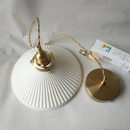 Vintage Style Ceramic Hanging Lamp For Home
