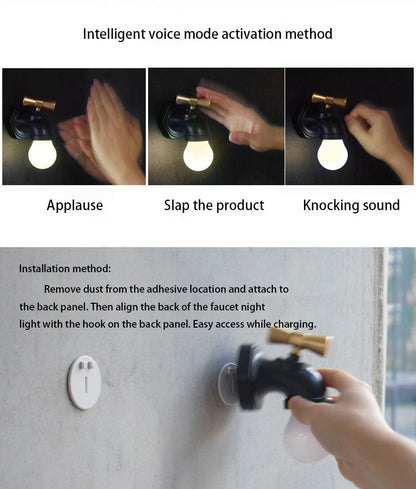 Stylish LED Wall Night Lamp with USB Charger