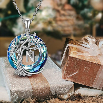 Nature Inspired Crystal Tree Necklace