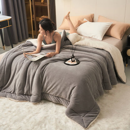 Plush Reversible Square Area Rug – Dense & Cozy