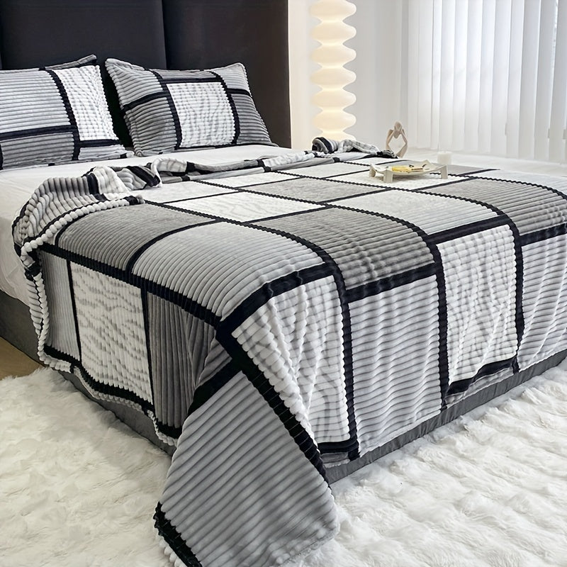 Soft Cozy Stripe Throw Blanket