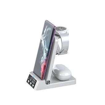 Portable 4-in-1 Phone Holder with Wireless Charger
