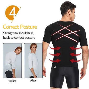 Men's Slim Fit Shaping Tee Shirt