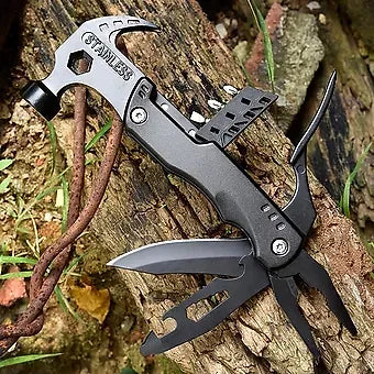 Handy Pliers With Built-In Hammer Tool