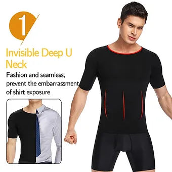 Men's Slim Fit Shaping Tee Shirt