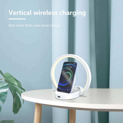 Wireless Charging Table Lamp with Bluetooth Speaker